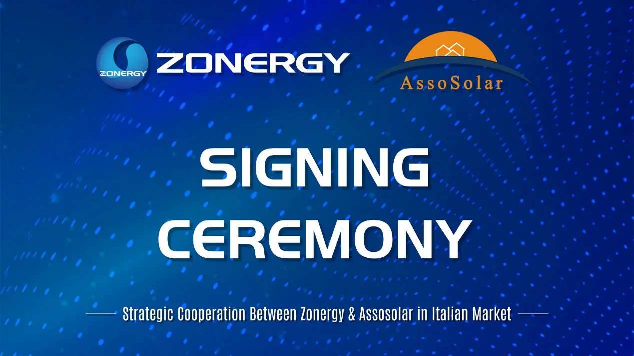 Zonergy Signed Cooperation Agreement with Assosolar