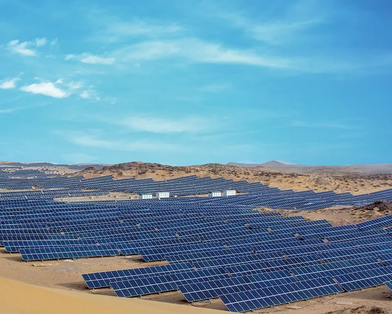 Centrale fotovoltaica nel deserto di Alxa League