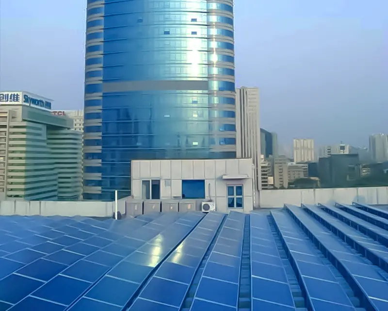 深圳市南山ハイテクパークに設置された1.27MWの太陽光発電所